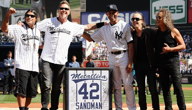 Metallica y el Enter Sandman en despedida de Mariano Rivera