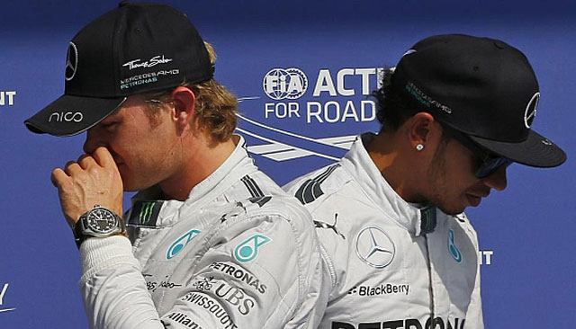 Chispas en la F1: Mercedes advirtió a Rosberg y Hamilton
