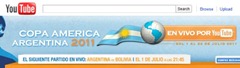 Copa América 2011, en vivo por YouTube