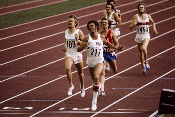 Alberto Juantorena en los Juegos de Montreal en 1976