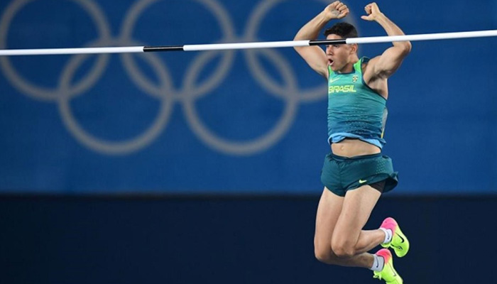 El brasileño Thiago Braz da Silva, de 22 años, protagonizó la mayor sorpresa en el atletismo. Foto: Sport.