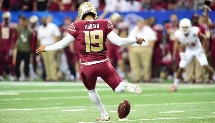 Roberto Aguayo, el pateador de los Bucaneros de Tampa Bay. Foto: Seminoles.