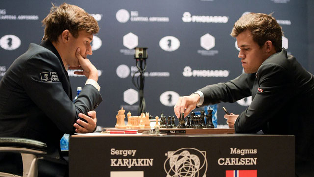 Magnus Carlsen, dos reveses psicológicos en un match igualado ante Karjakin