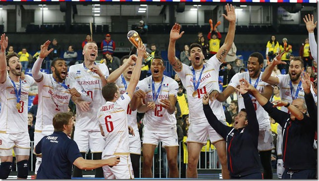 Francia es la nueva campeona de la Liga Mundial de voleibol