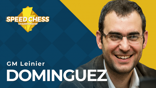 Leinier Domínguez reapareció y clasificó al Speed Chess Championship