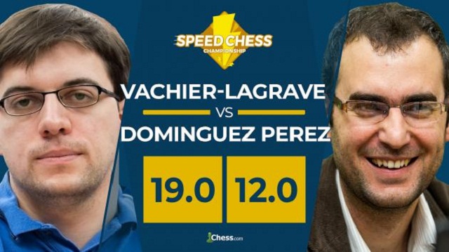 Leinier Domínguez perdió ante Vachier-Lagrave en Speed Chess Championship