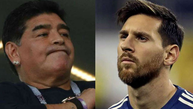 Maradona y los viajes al baño de Lionel Messi
