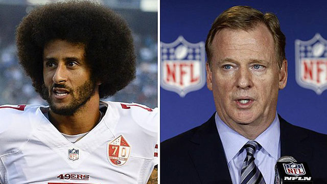 Goodell dice que NFL no tiene problemas con Colin Kaepernick, ¿en serio?