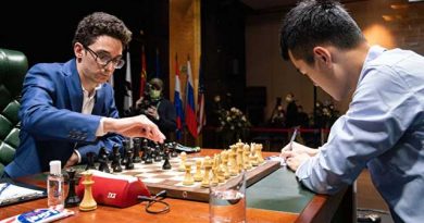 El GM chino Ding Liren mantuvo vivas sus aspiraciones en el Torneo de Candidatos 2020, al superar, con blancas, a Fabiano Caruana, en la tercera ronda. Foto tomada del sitio oficial del evento