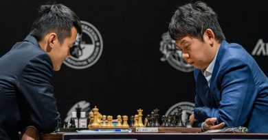El GM chino Wang Hao derrotó a su coterráneo Ding Liren en la primera ronda del Torneo de Candidatos 2020. Foto: Tomada de Chess.com