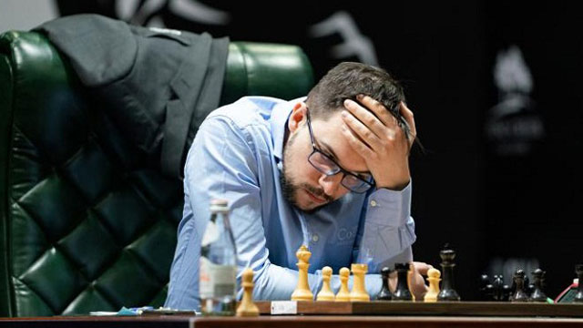 Vachier-Lagrave dejó escapar una gran oportunidad de asumir el liderato del Torneo de Candidatos. Foto tomada de Chess.com