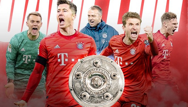 Bayern Múnich se proclamó, por octava ocasión de manera consecutiva, campeón de la Bundesliga.