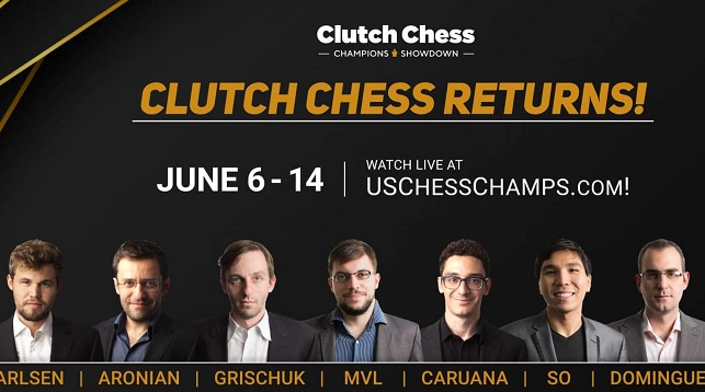 Leinier Domínguez, otra vez contra Fabi Caruana en torneo Clutch Chess