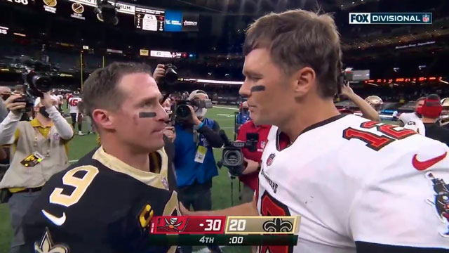 NFL playoffs: Tom Brady gana el duelo de leyendas a Drew Brees