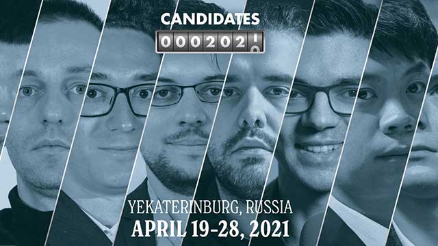 El Torneo de Candidatos 2021 promete ser emocionante hasta la última ronda. Foto: Chess24