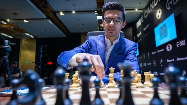 La novena ronda del Torneo de Candidatos 2020/21 tuvo como principal protagonista al GM holandés Anish Giri. Foto: Tomada del sitio oficial del torneo