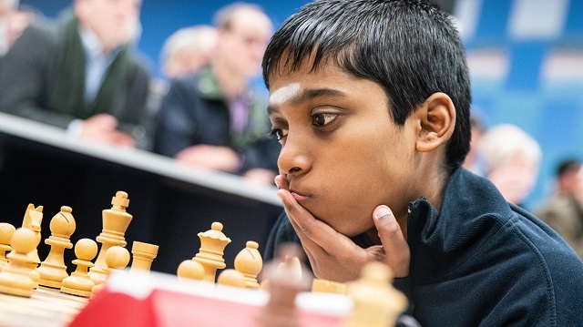 A sus 15 años, el GM indio R. Praggnanandhaa fue la sensación del primer día del torneo New in Chess Classic, quinta parada del Champions Chess Tour