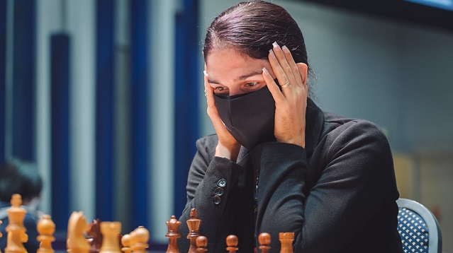 Yasser Quesada y Lisandra Ordaz quedaron eliminados de la Copa Mundial de ajedrez. Foto: Eric Rosen / FIDE.