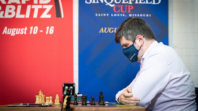 Leinier Domínguez salvó medio punto ante Peter Svidler en Copa Sinquefield (VI)