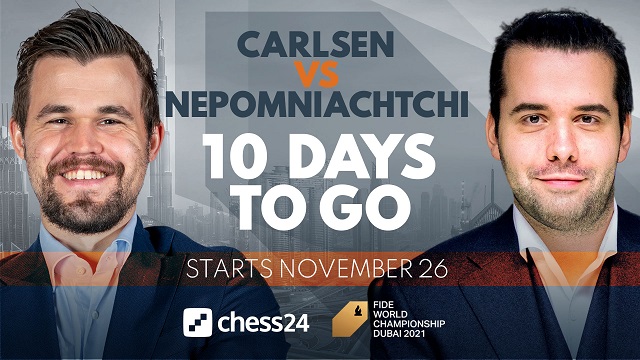 Magnus Carlsen vs. Ian Nepomniachtchi, una batalla ajedrecística por la corona mundial