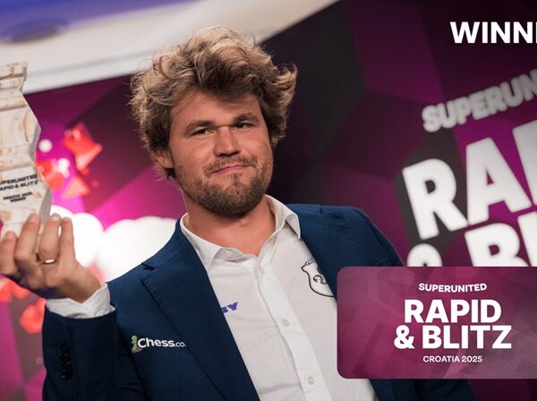 Magnus Carlsen es indetenible… ¡ganó el  SuperUnited Croacia Rápido & Blitz, su sexto torneo consecutivo en 2025!