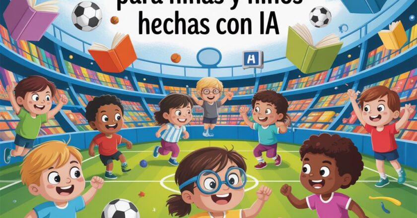 Historias deportivas para niñas y niños hechas con IA