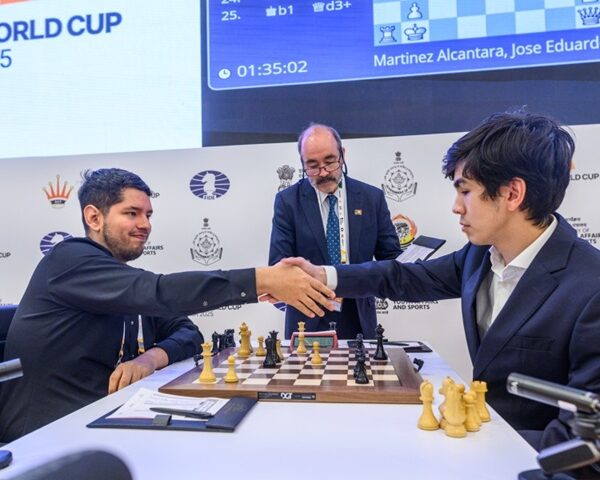 José Martínez cayó ante Sindarov en cuartos de final de la Copa Mundial de ajedrez