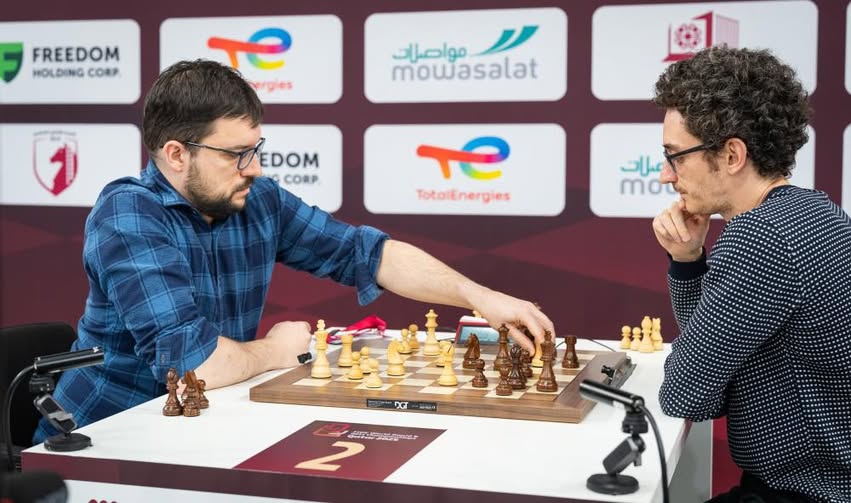 La sección Abierta del Campeonato mundial de ajedrez blitz que se juega en Doha tiene tres líderes: Arjun Erigaisi, Maxime Vachier-Lagrave y Fabiano Caruana.
