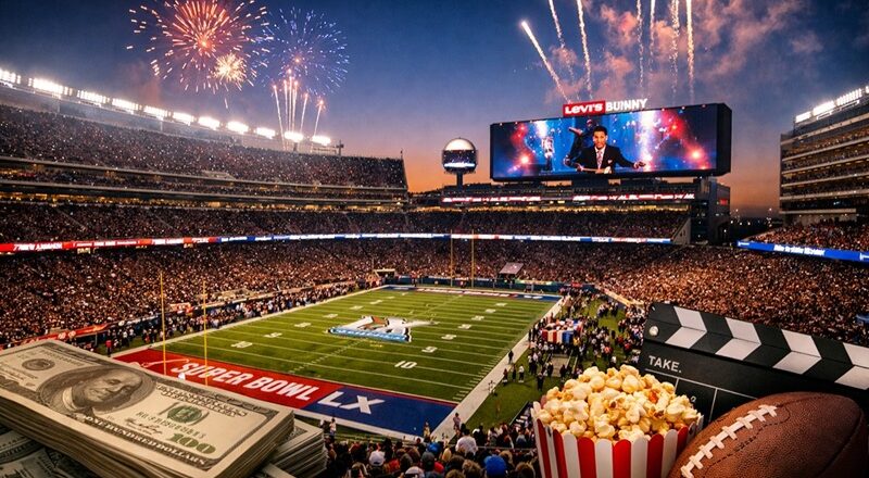 Mundo loco: ¡10 millones por 30 segundos de TV en el Super Bowl LX!