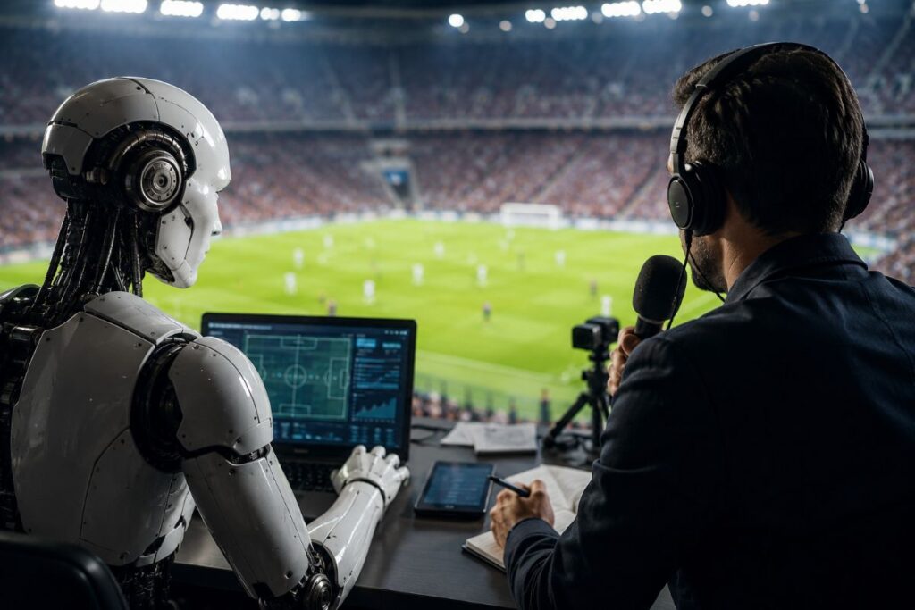 Cómo la IA puede transformar el periodismo deportivo: redacciones híbridas, datos, confianza, nuevas audiencias y el futuro de contar el deporte
